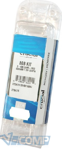 So-dimm Micron Crucial DDR3 1600Mhz 8Gb (2x4Gb